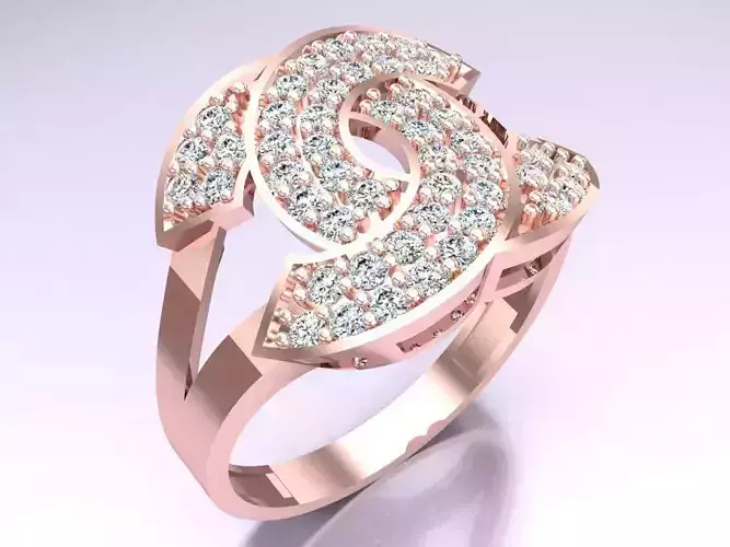 Diamond Ring - Womens Rings - GN290 3D print model