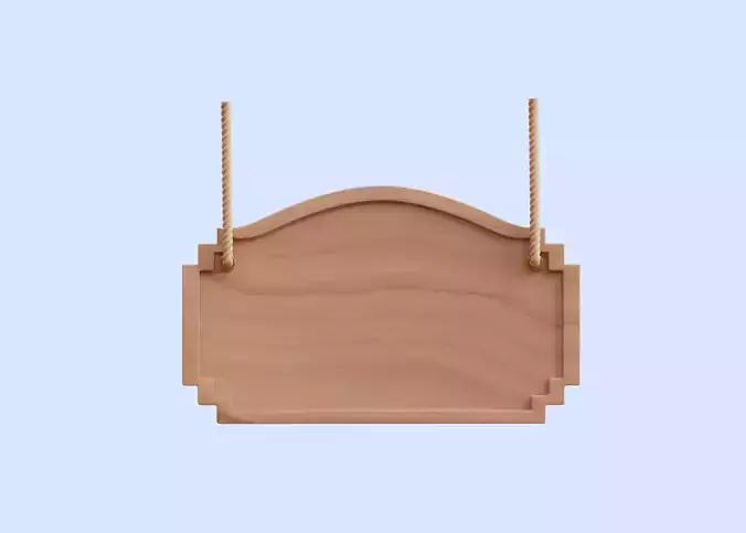 Wood Board Icon Illustration