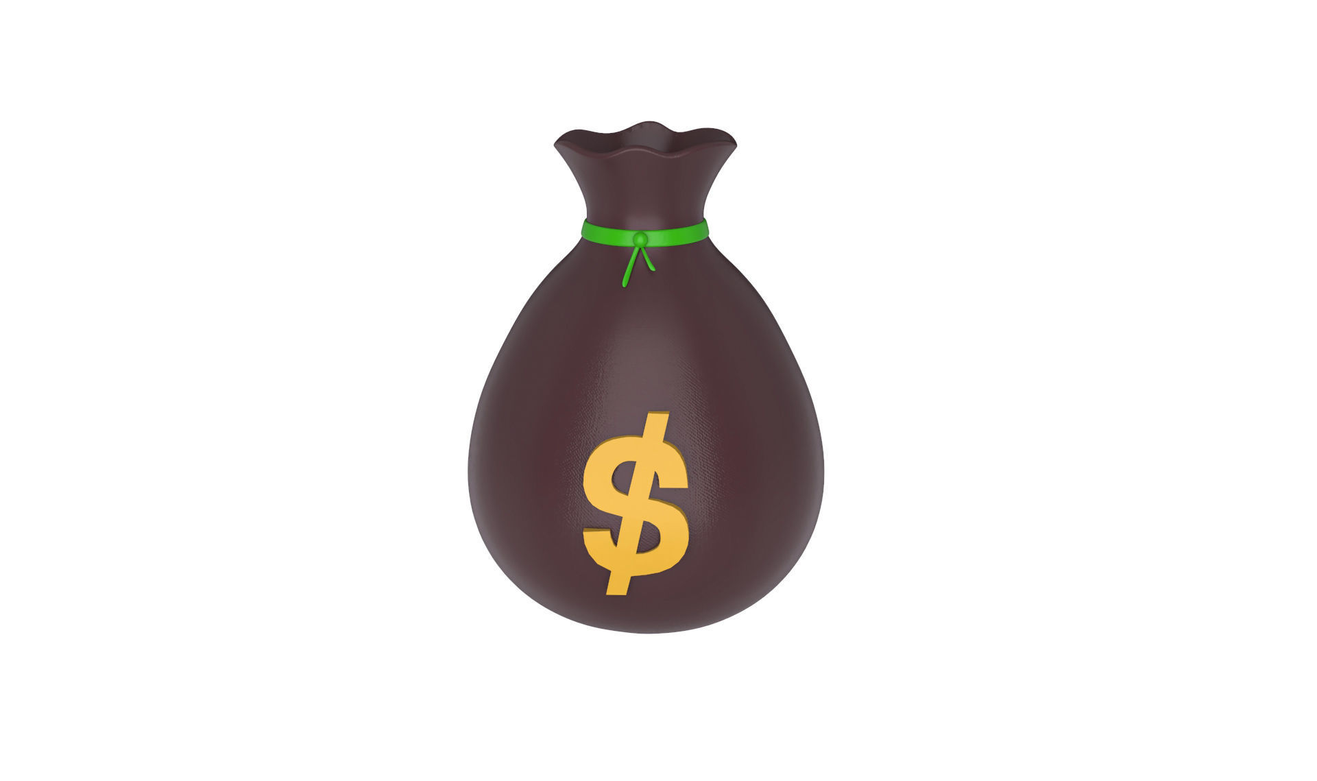 Prop04 Bags of Money Low-poly 3D model_1