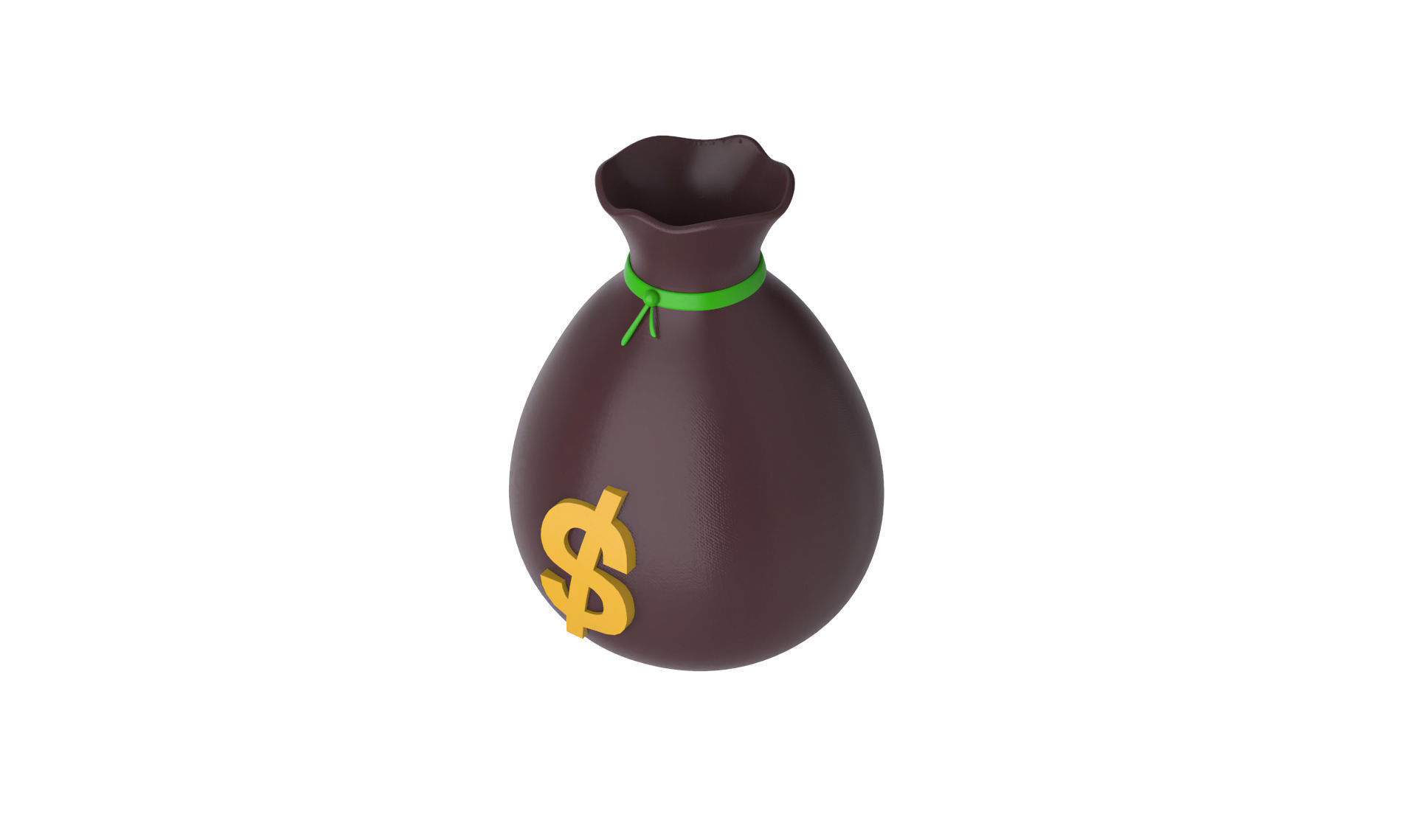 Prop04 Bags of Money Low-poly 3D model_2