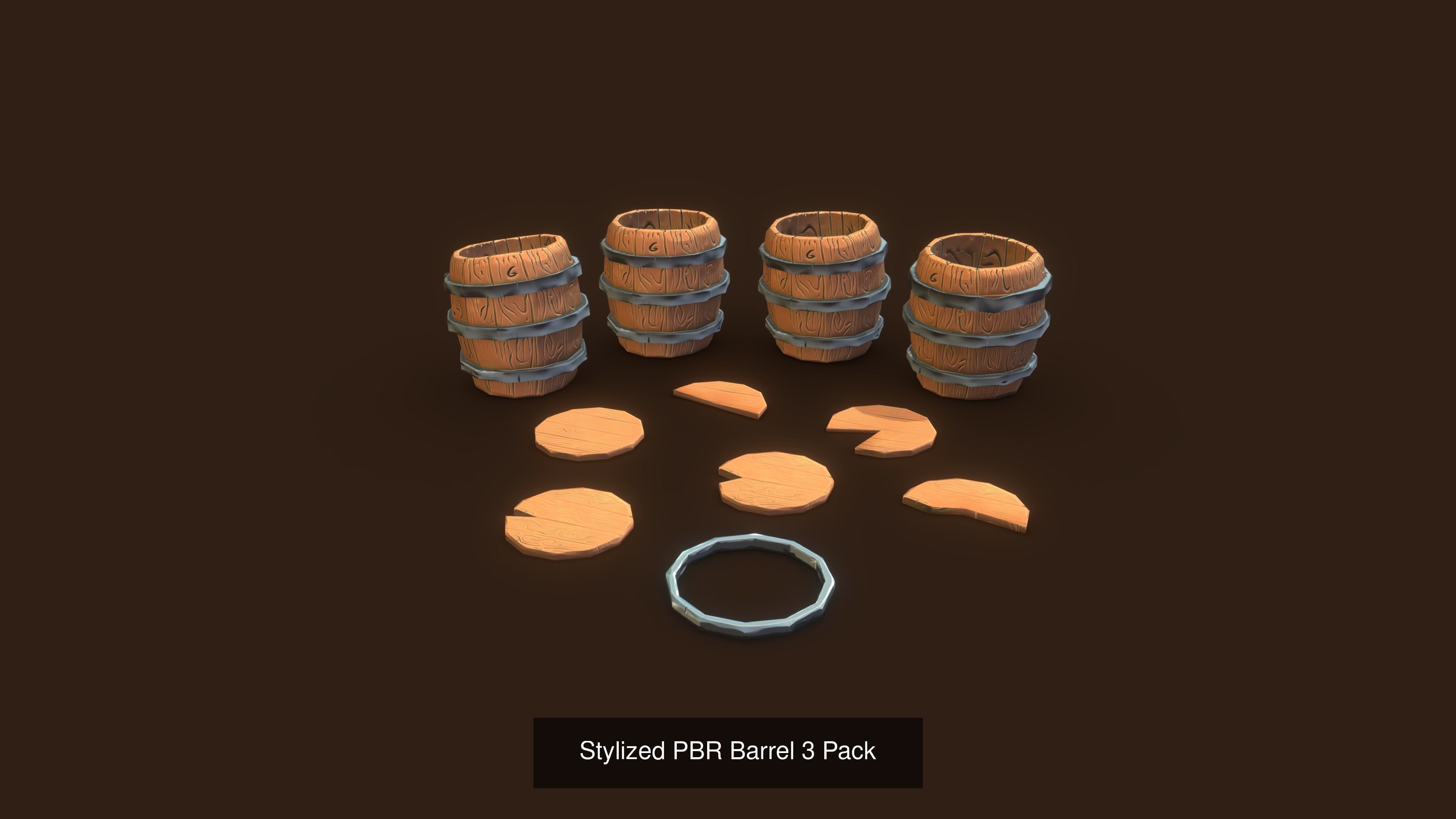 ALL IN ONE 2022 Stylized PBR Dungeon Pack JFG V2 and Some Extras 3D Model Collection_33