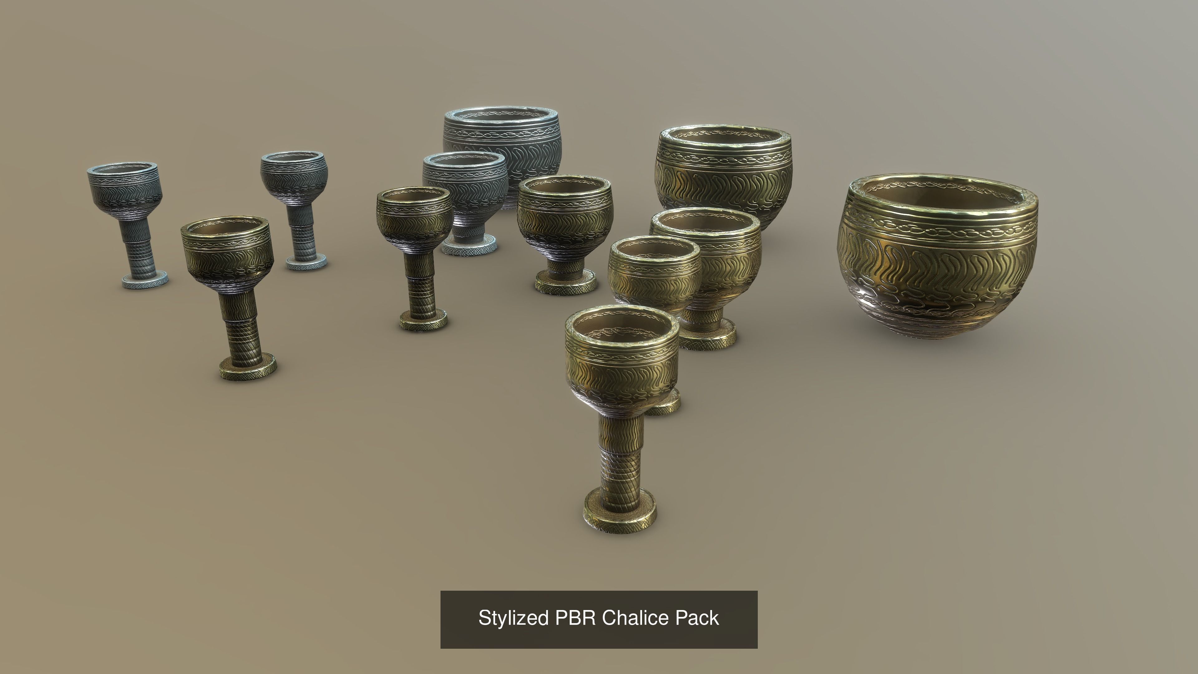ALL IN ONE 2022 Stylized PBR Dungeon Pack JFG V2 and Some Extras 3D Model Collection_58