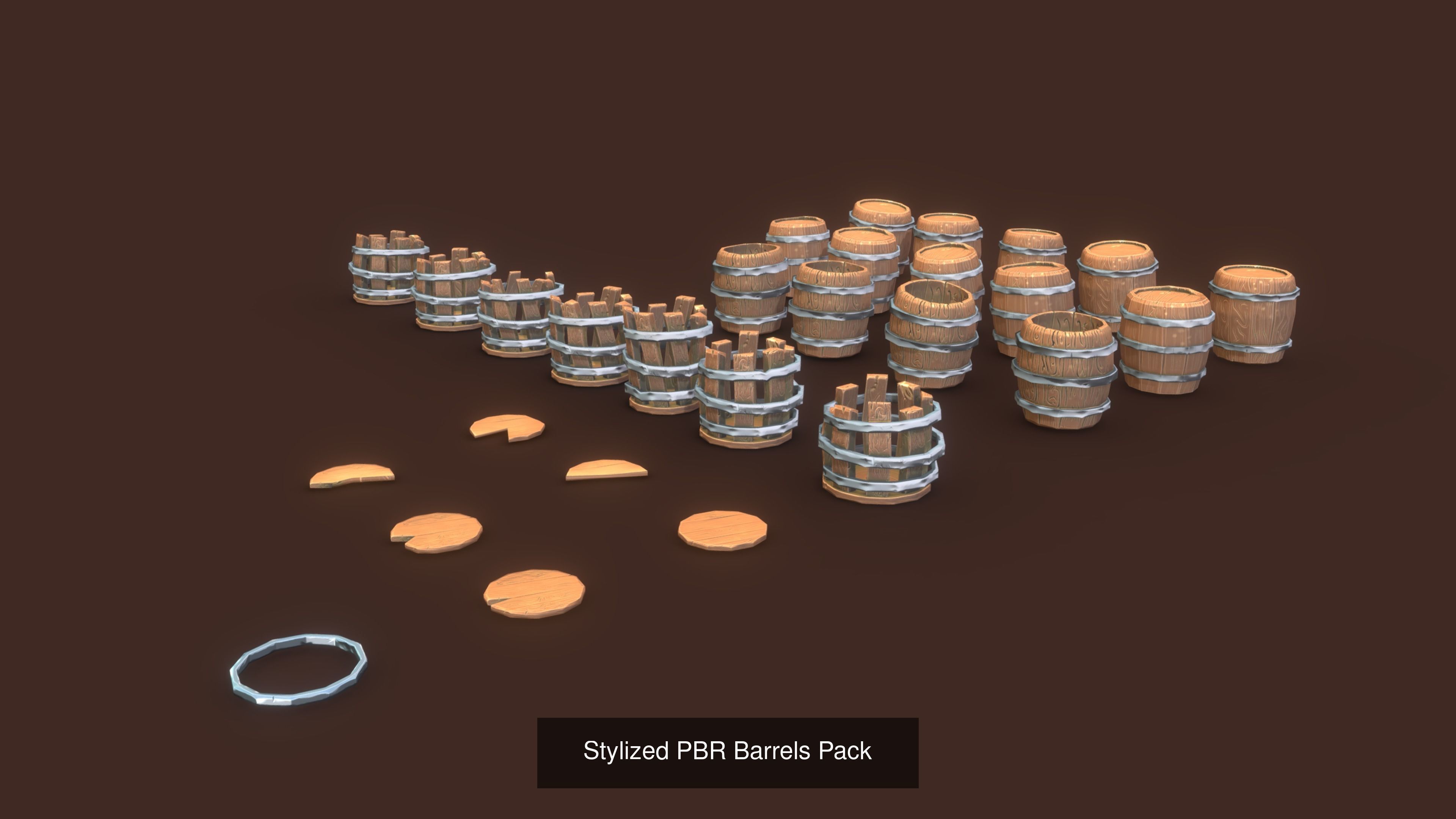 ALL IN ONE 2022 Stylized PBR Dungeon Pack JFG V2 and Some Extras 3D Model Collection_32