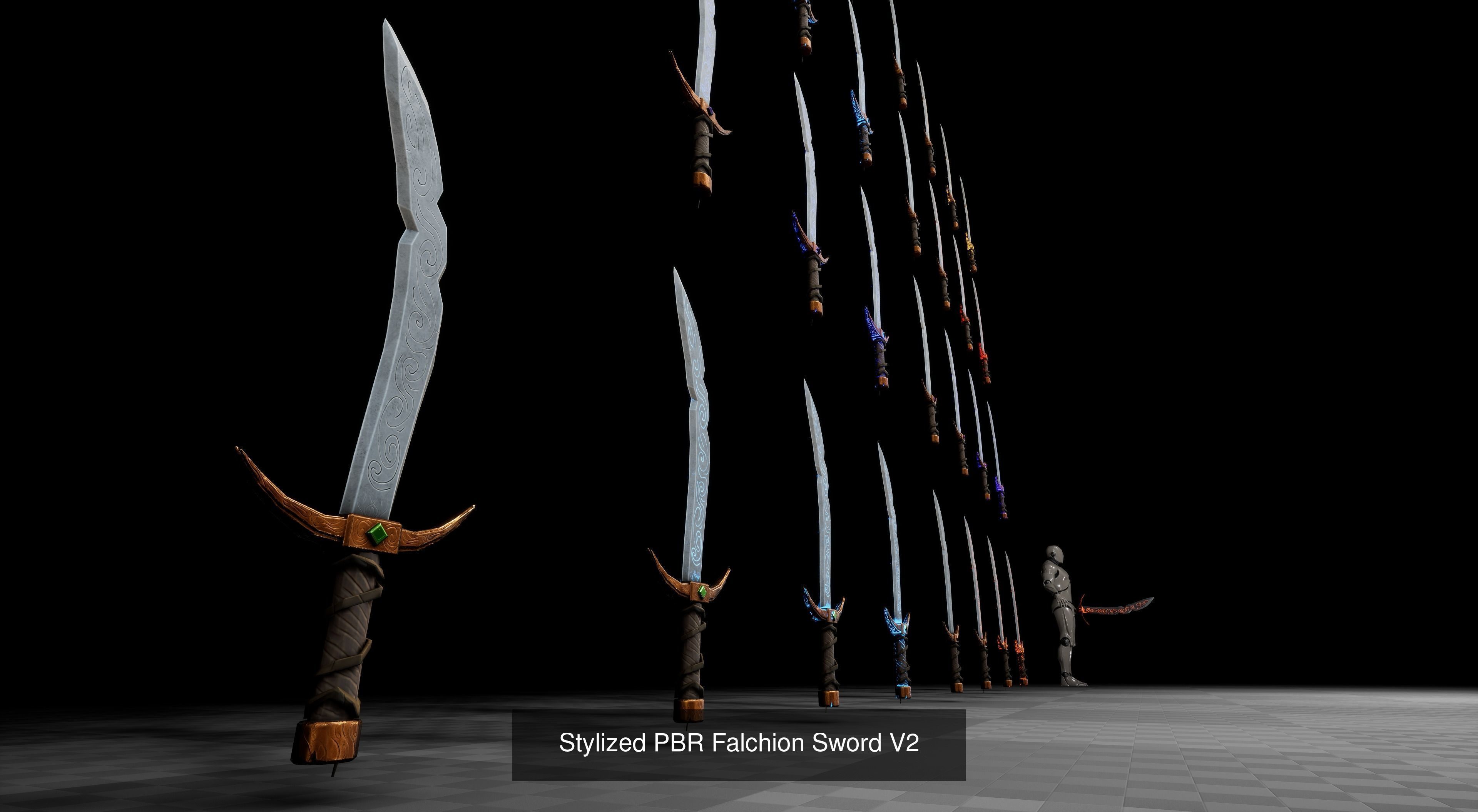 ALL IN ONE 2022 Stylized PBR Dungeon Pack JFG V2 and Some Extras 3D Model Collection_28
