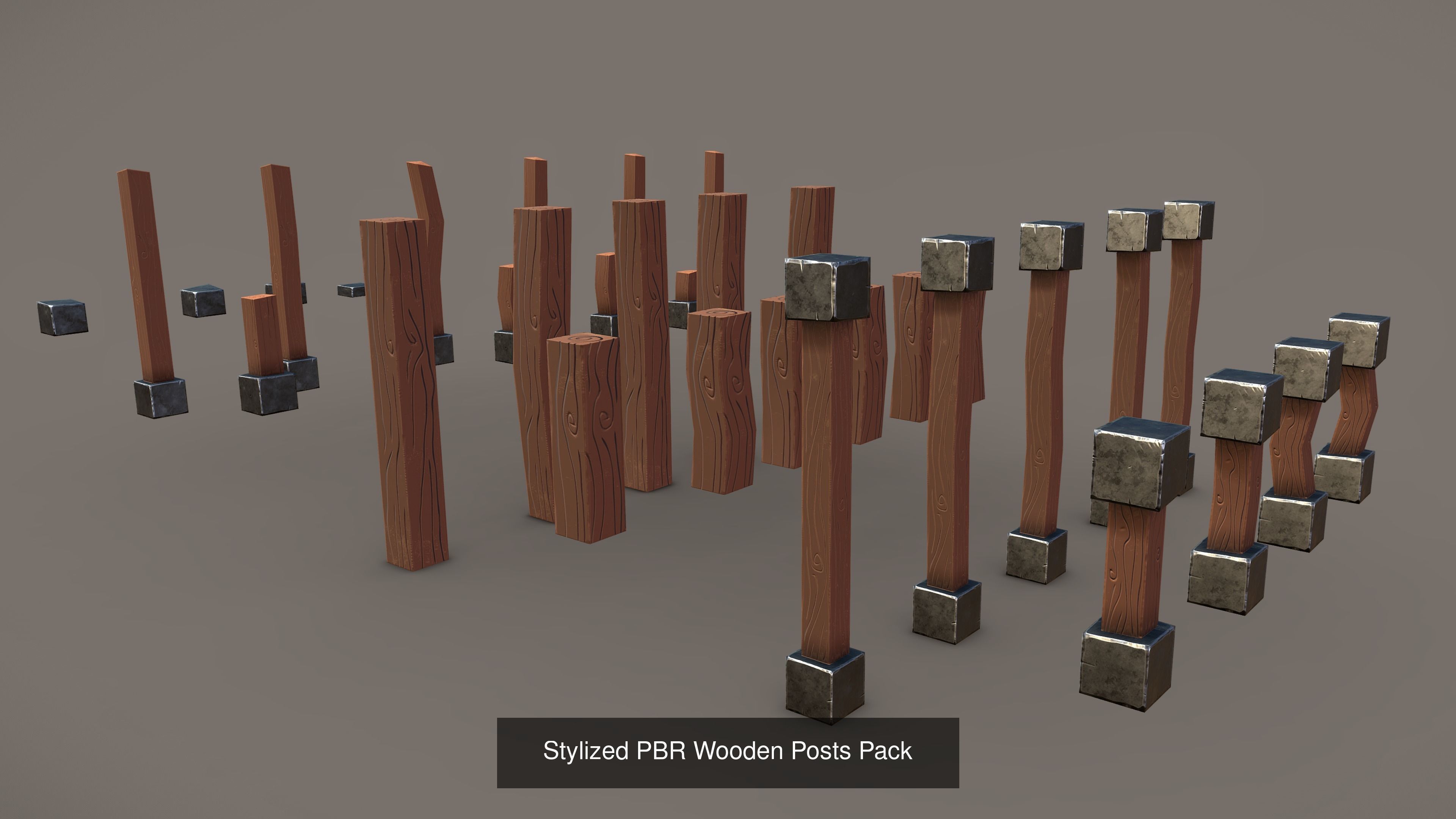 ALL IN ONE 2022 Stylized PBR Dungeon Pack JFG V2 and Some Extras 3D Model Collection_37