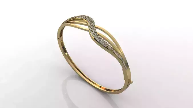 STL 3DM Diamond With Stone Womens Bracelets Women Bracelet