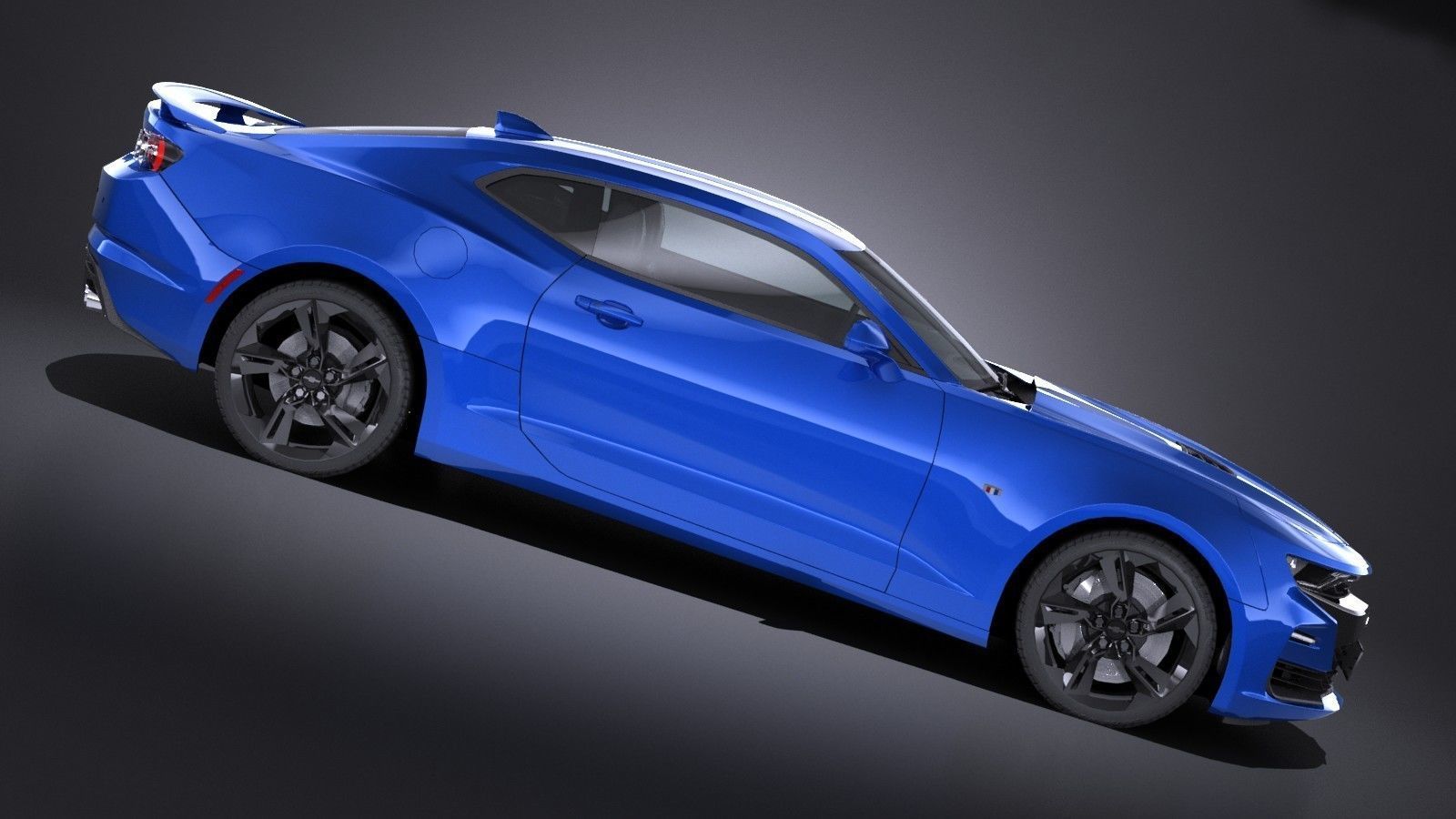 Chevrolet Camaro SS CG 2019 LowPoly 3D model_6