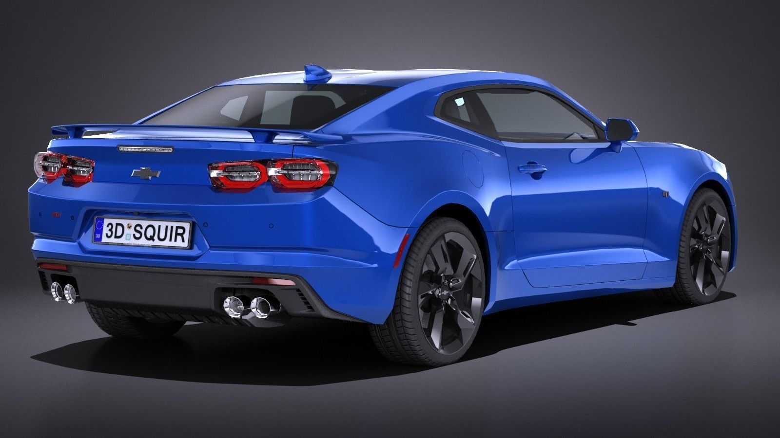 Chevrolet Camaro SS CG 2019 LowPoly 3D model_5