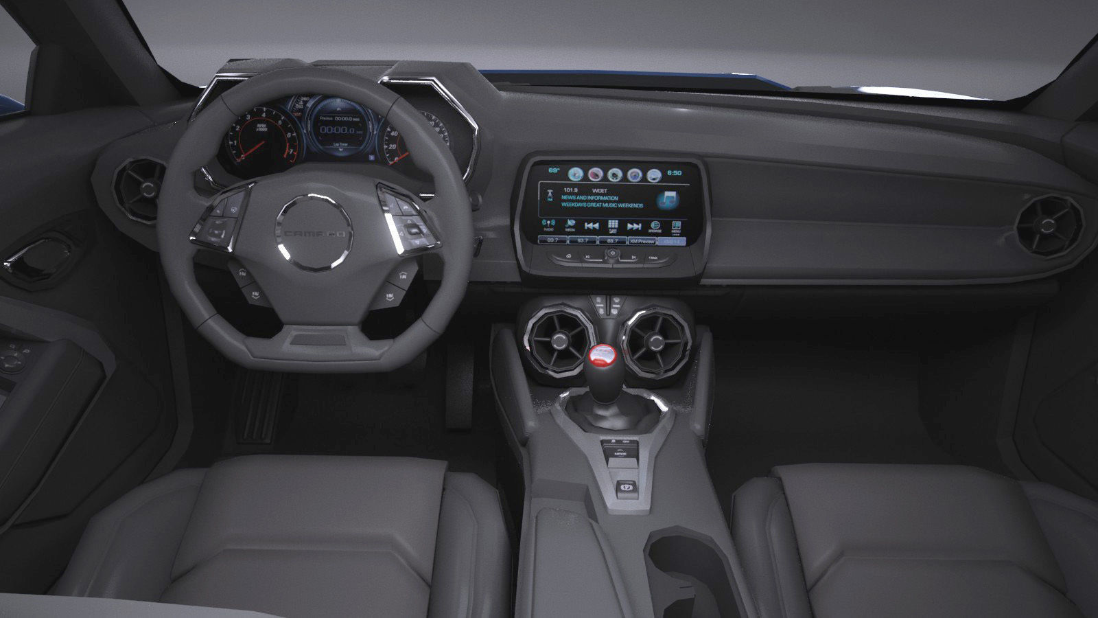 Chevrolet Camaro SS CG 2019 LowPoly 3D model_13