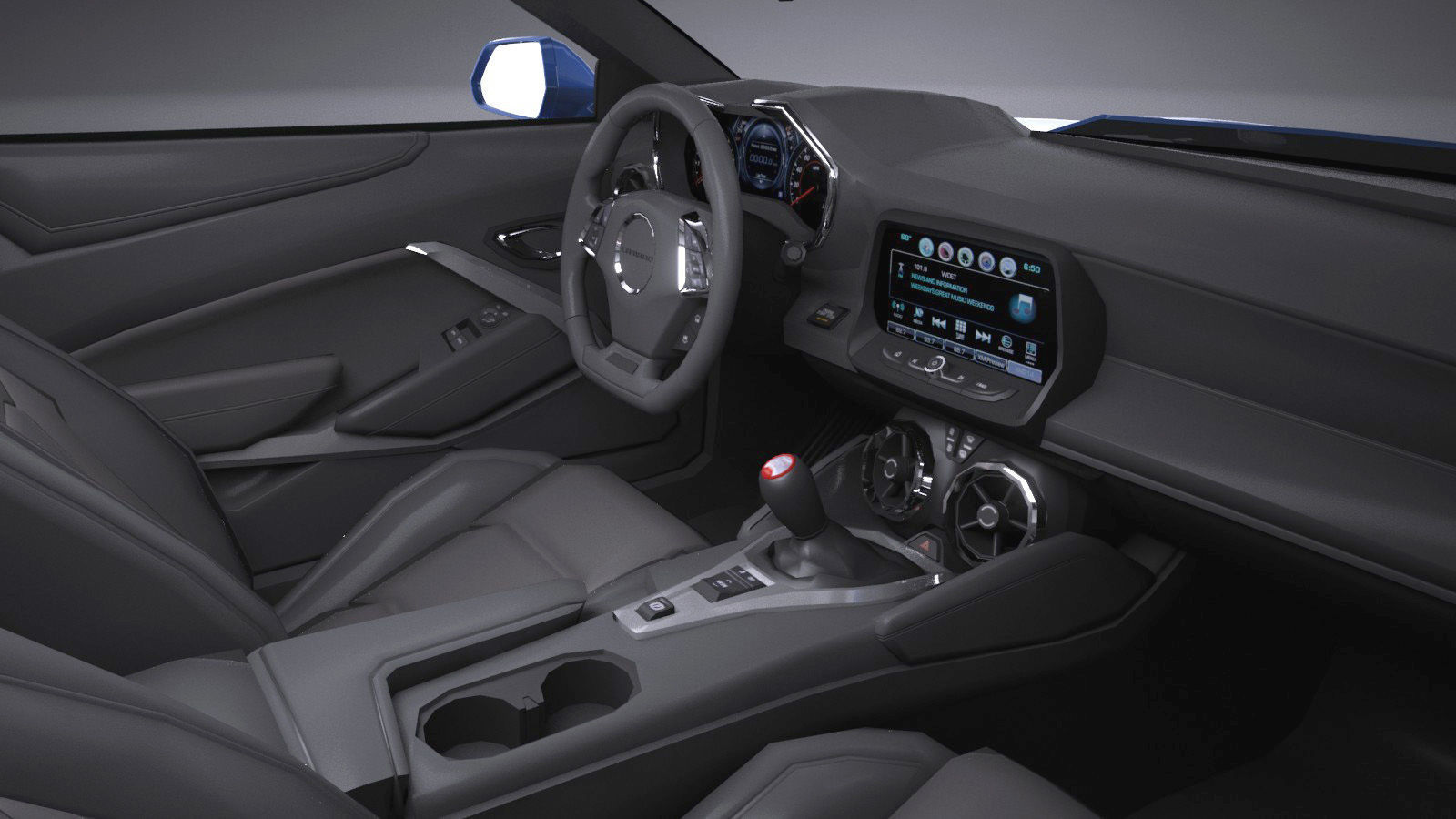 Chevrolet Camaro SS CG 2019 LowPoly 3D model_12