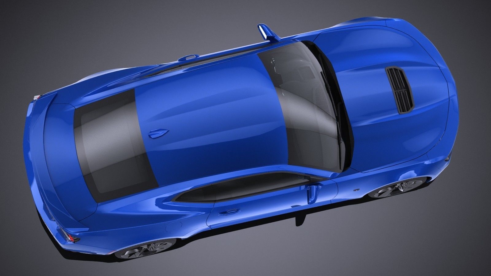 Chevrolet Camaro SS CG 2019 LowPoly 3D model_7