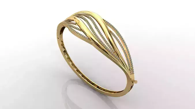 STL 3DM Diamond With Stone Womens Bracelets Women Bracelet