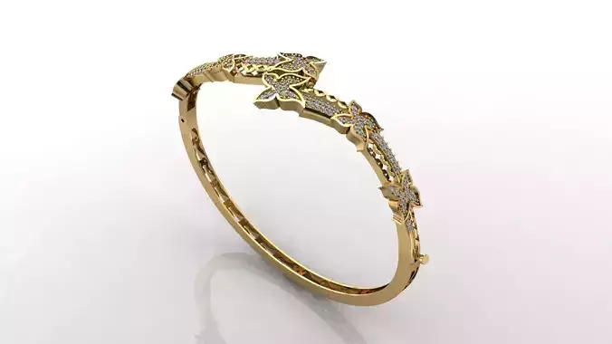 STL 3DM Diamond With Stone Womens Bracelets Women Bracelet