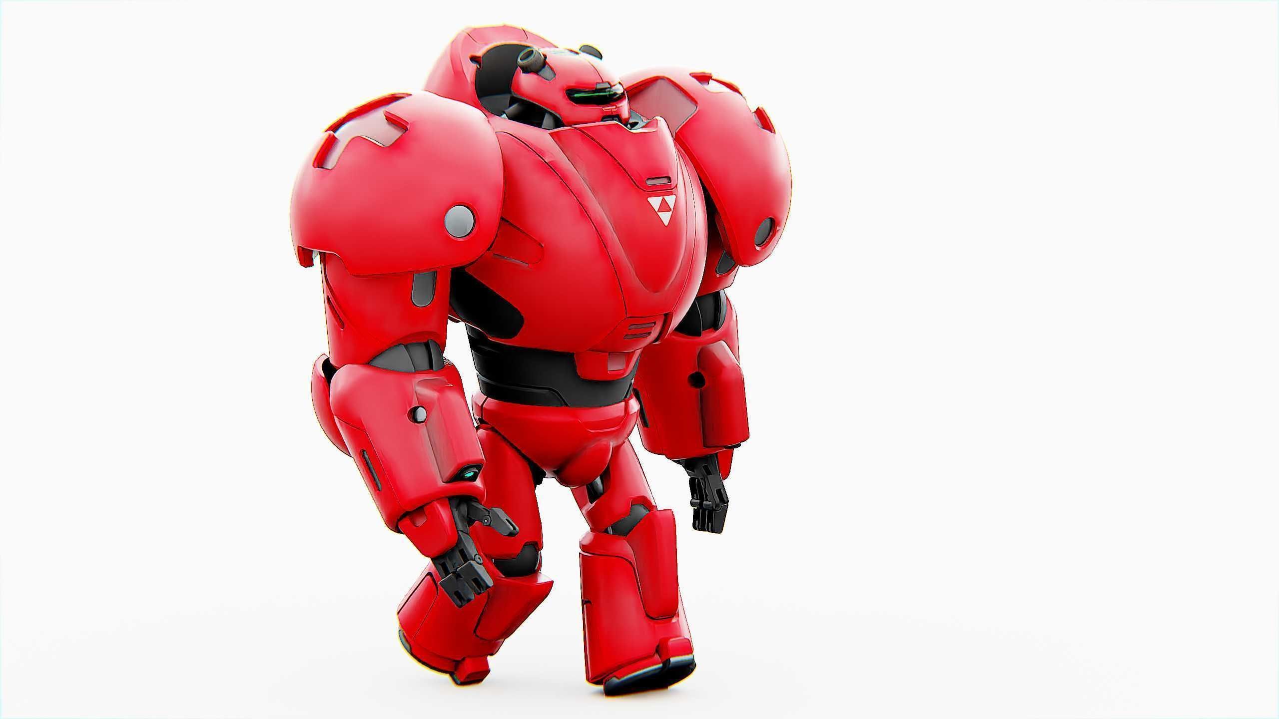 COMBAT DROID M-5000 Rigged for Unreal Engine - Unity - MIXAMO 3D model_2