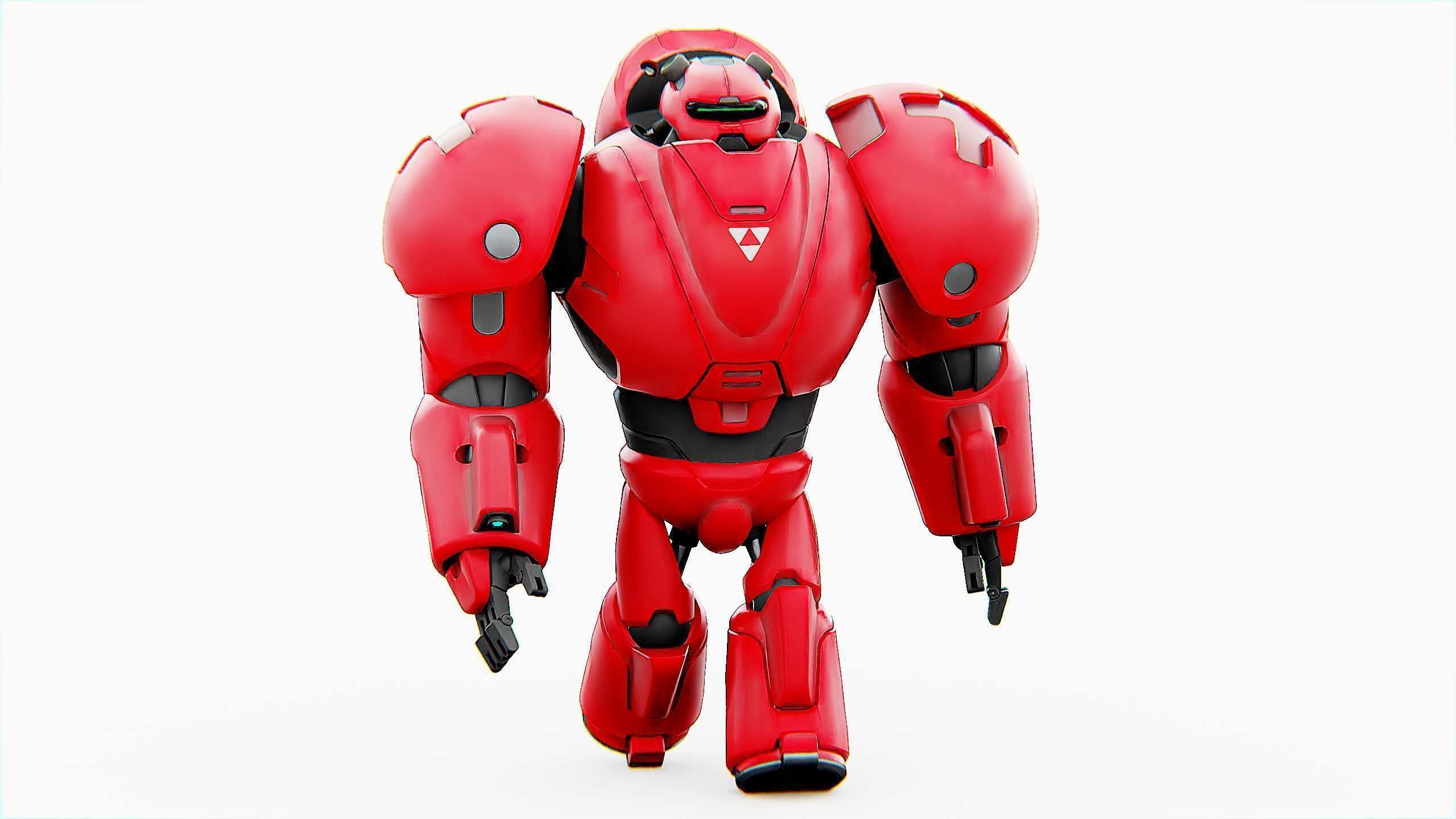 COMBAT DROID M-5000 Rigged for Unreal Engine - Unity - MIXAMO 3D model_4