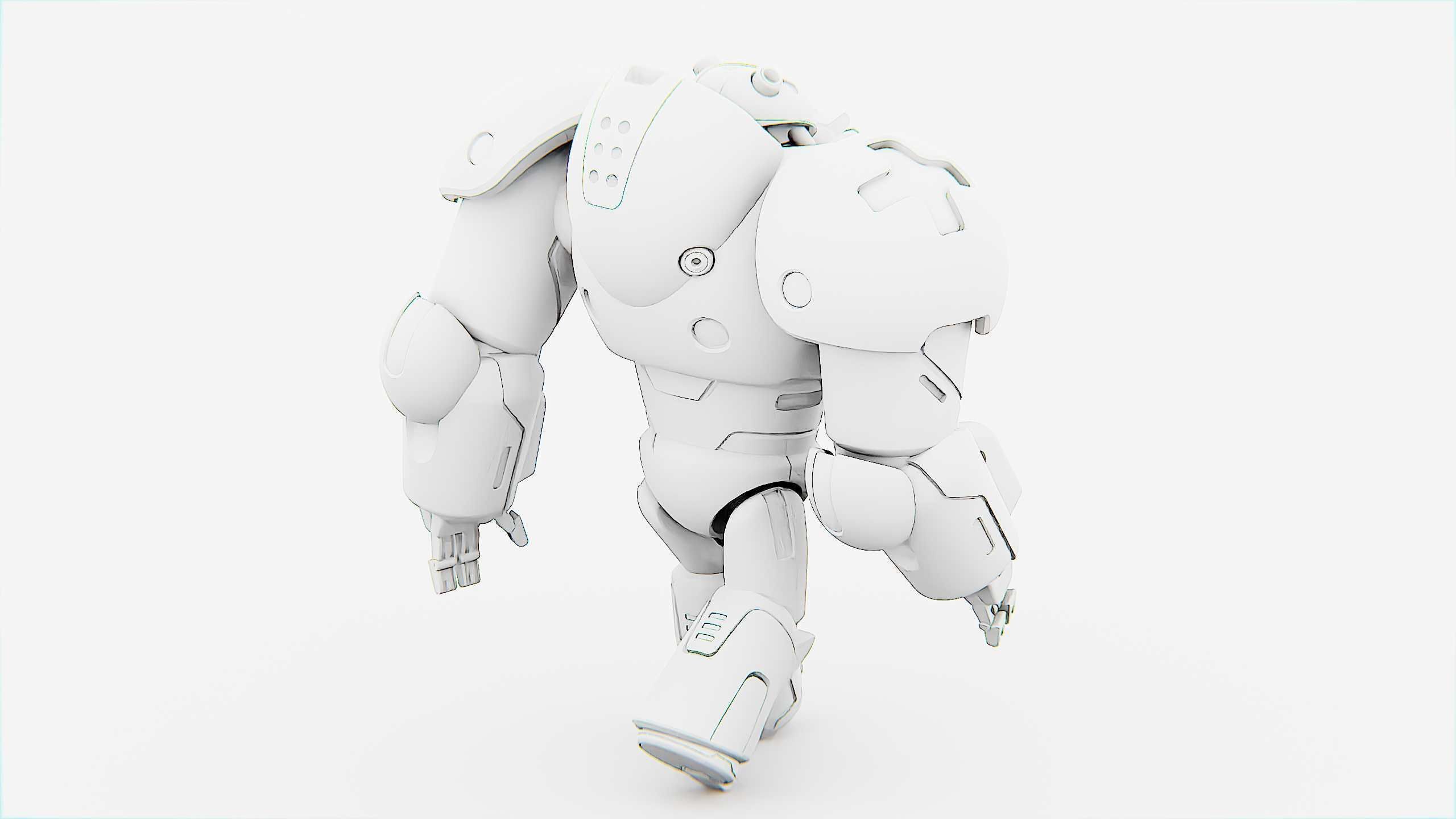 COMBAT DROID M-5000 Rigged for Unreal Engine - Unity - MIXAMO 3D model_33