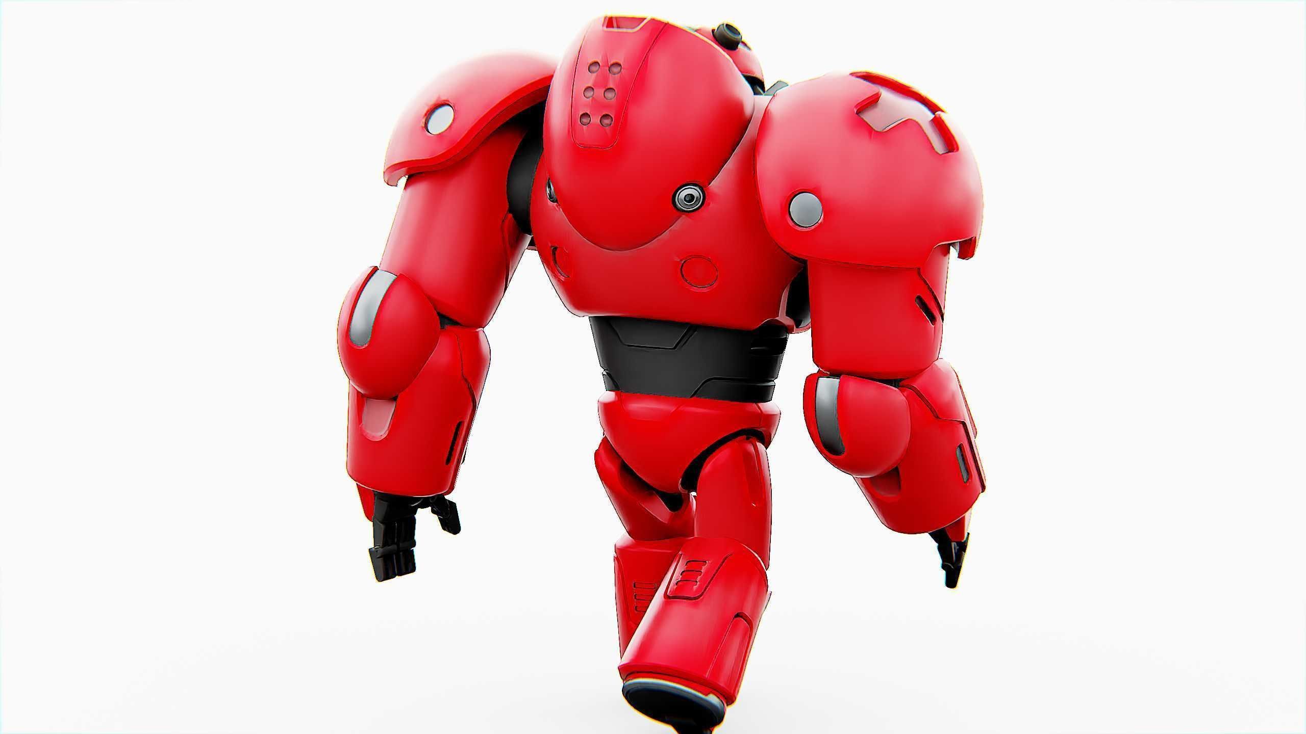 COMBAT DROID M-5000 Rigged for Unreal Engine - Unity - MIXAMO 3D model_17