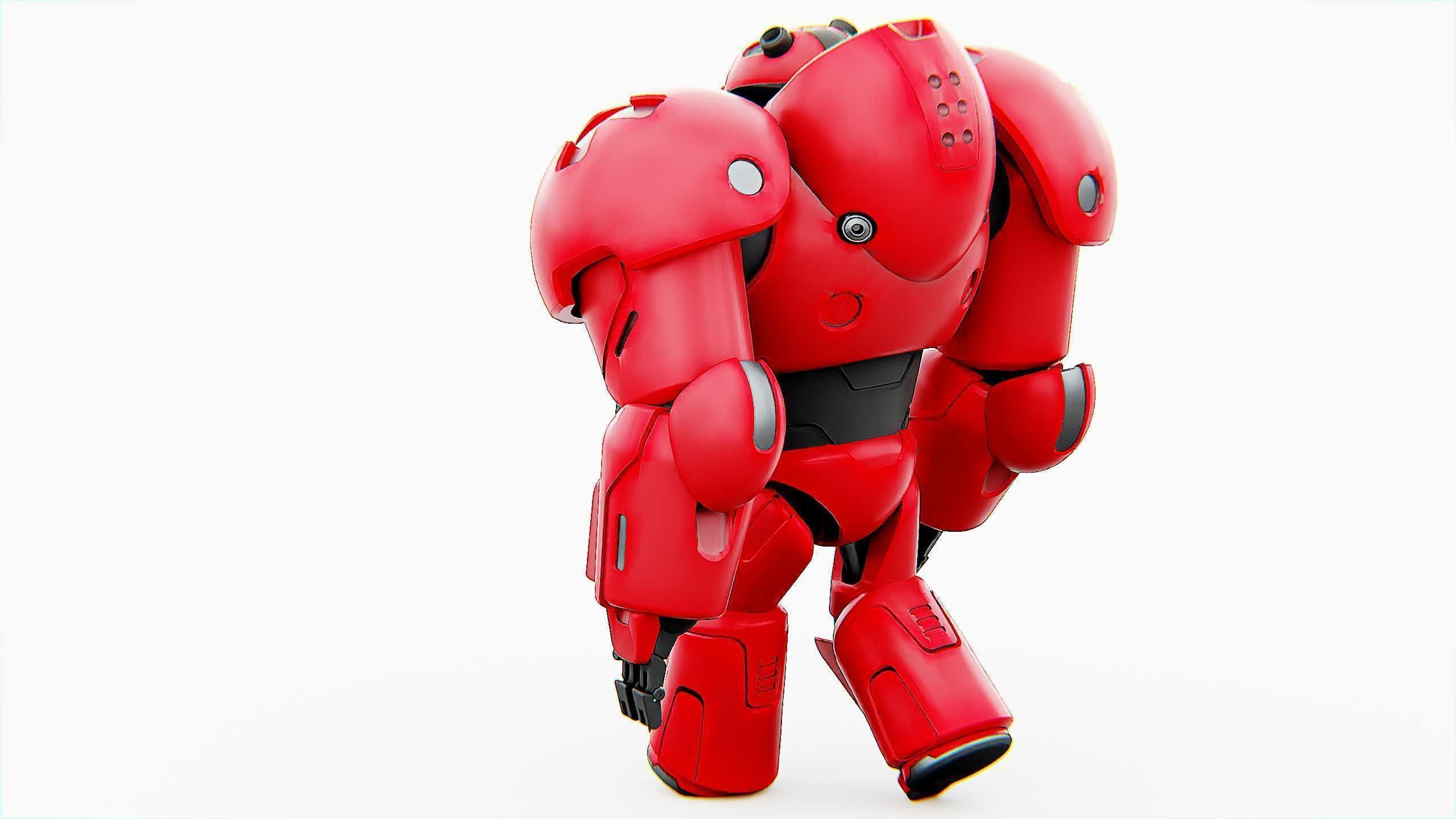 COMBAT DROID M-5000 Rigged for Unreal Engine - Unity - MIXAMO 3D model_13