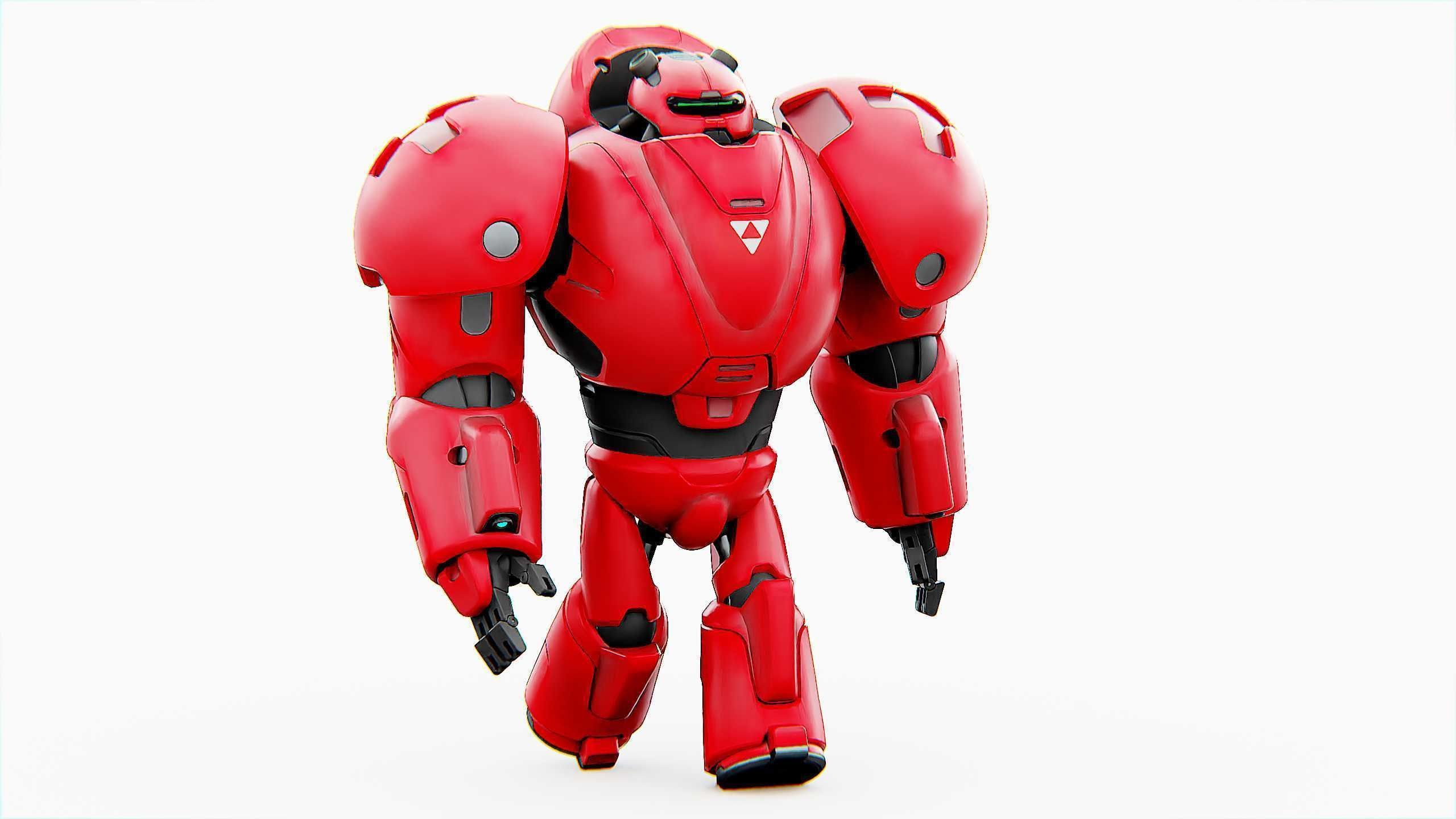 COMBAT DROID M-5000 Rigged for Unreal Engine - Unity - MIXAMO 3D model_3