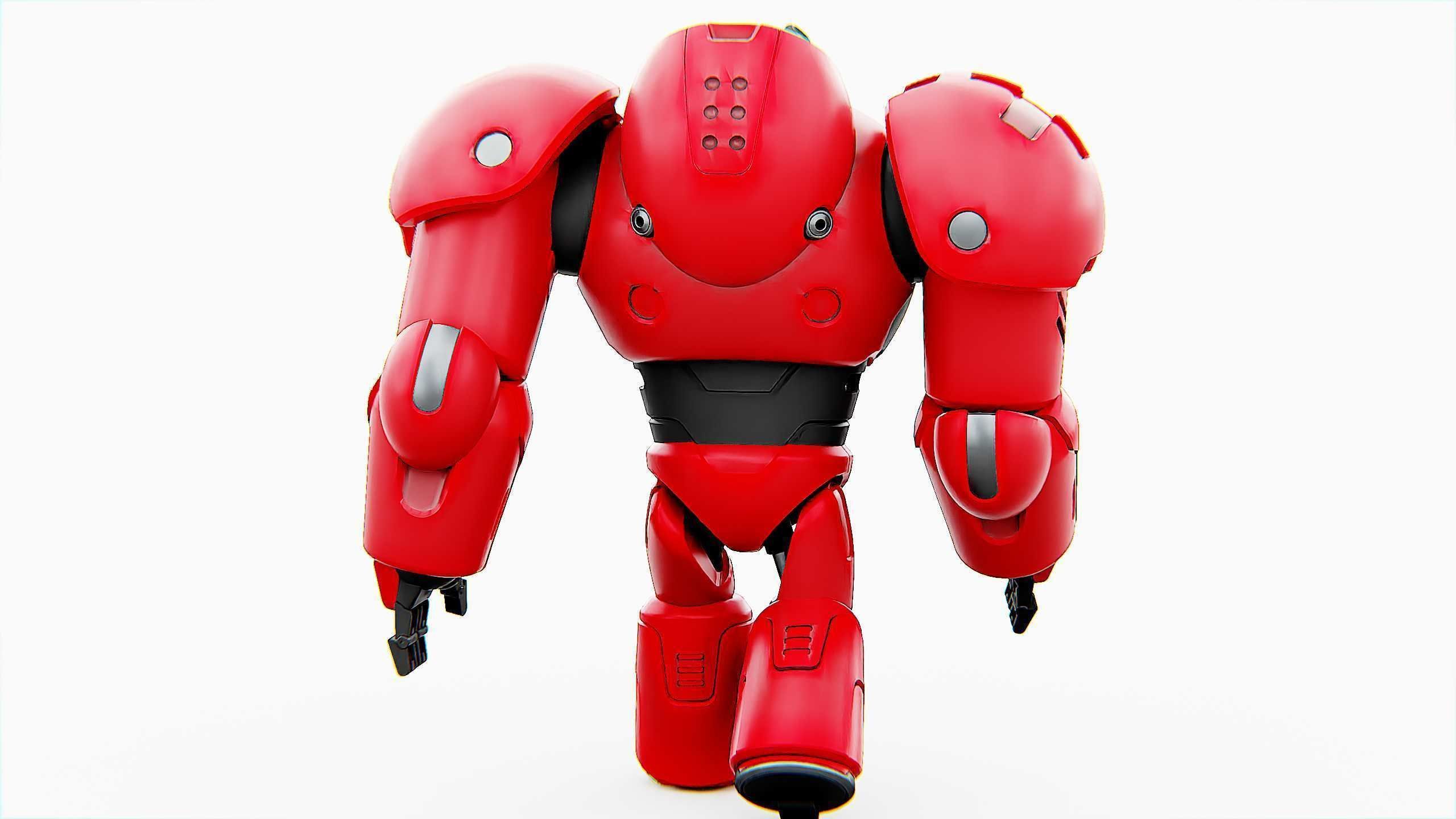 COMBAT DROID M-5000 Rigged for Unreal Engine - Unity - MIXAMO 3D model_16