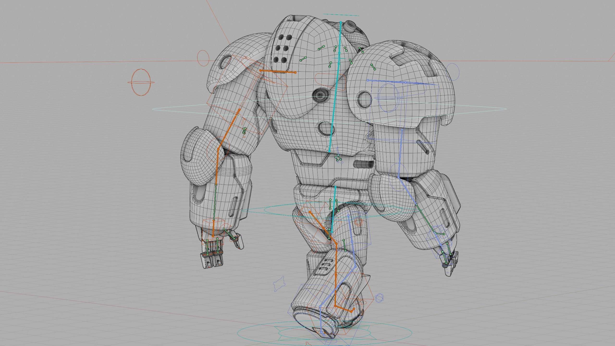 COMBAT DROID M-5000 Rigged for Unreal Engine - Unity - MIXAMO 3D model_41