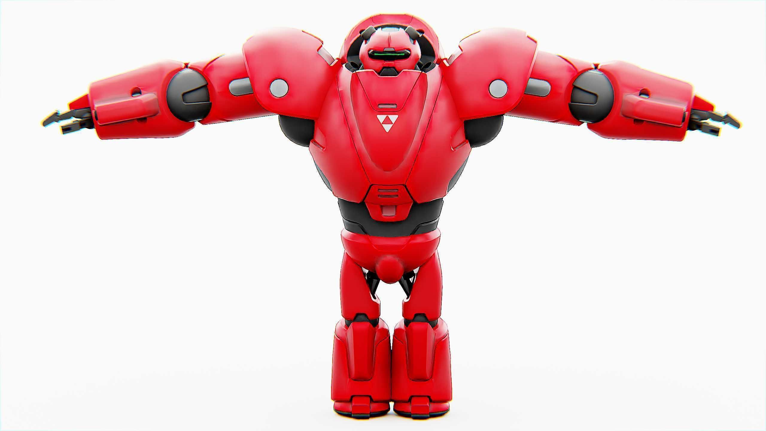 COMBAT DROID M-5000 Rigged for Unreal Engine - Unity - MIXAMO 3D model_30