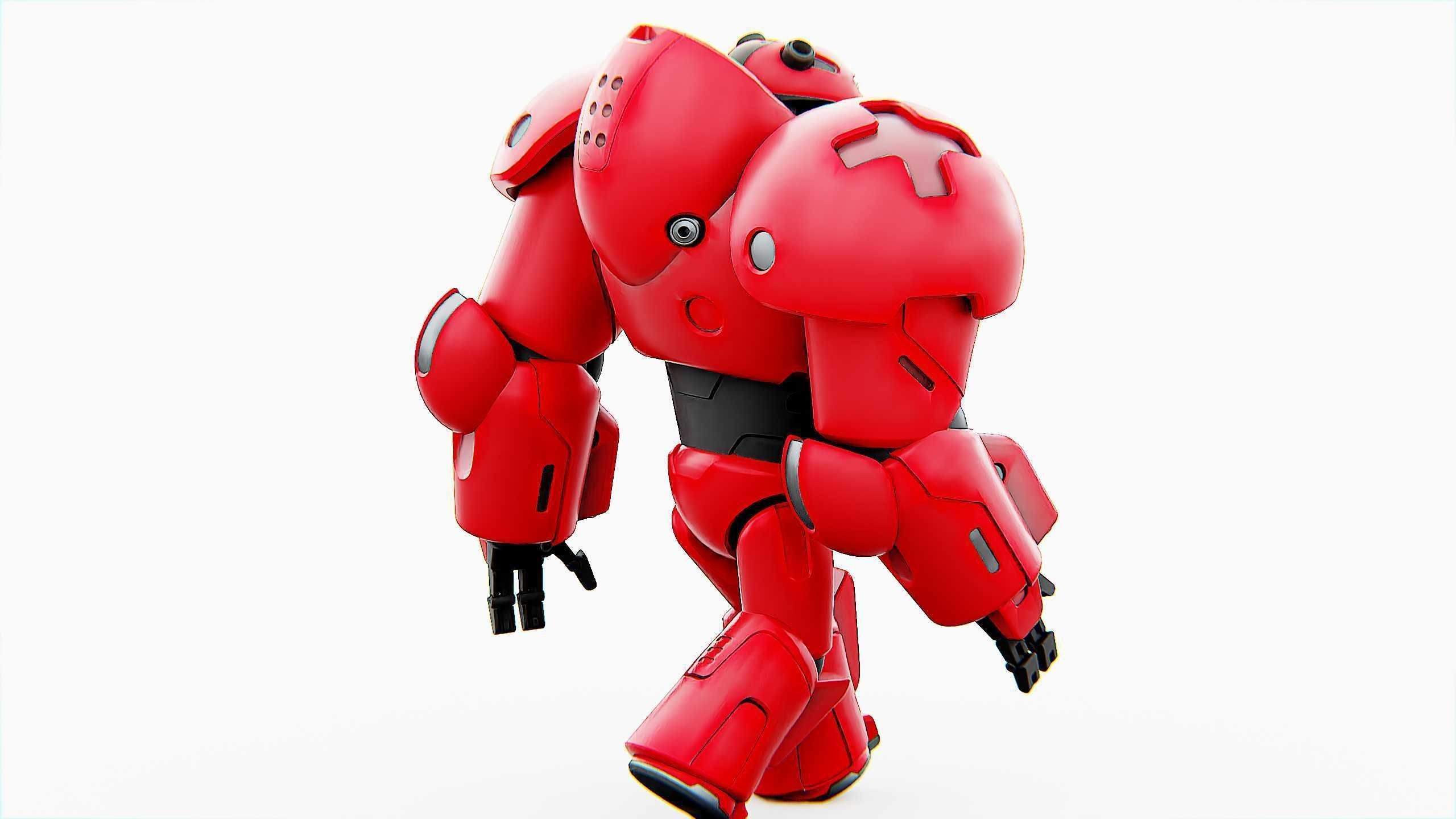 COMBAT DROID M-5000 Rigged for Unreal Engine - Unity - MIXAMO 3D model_18