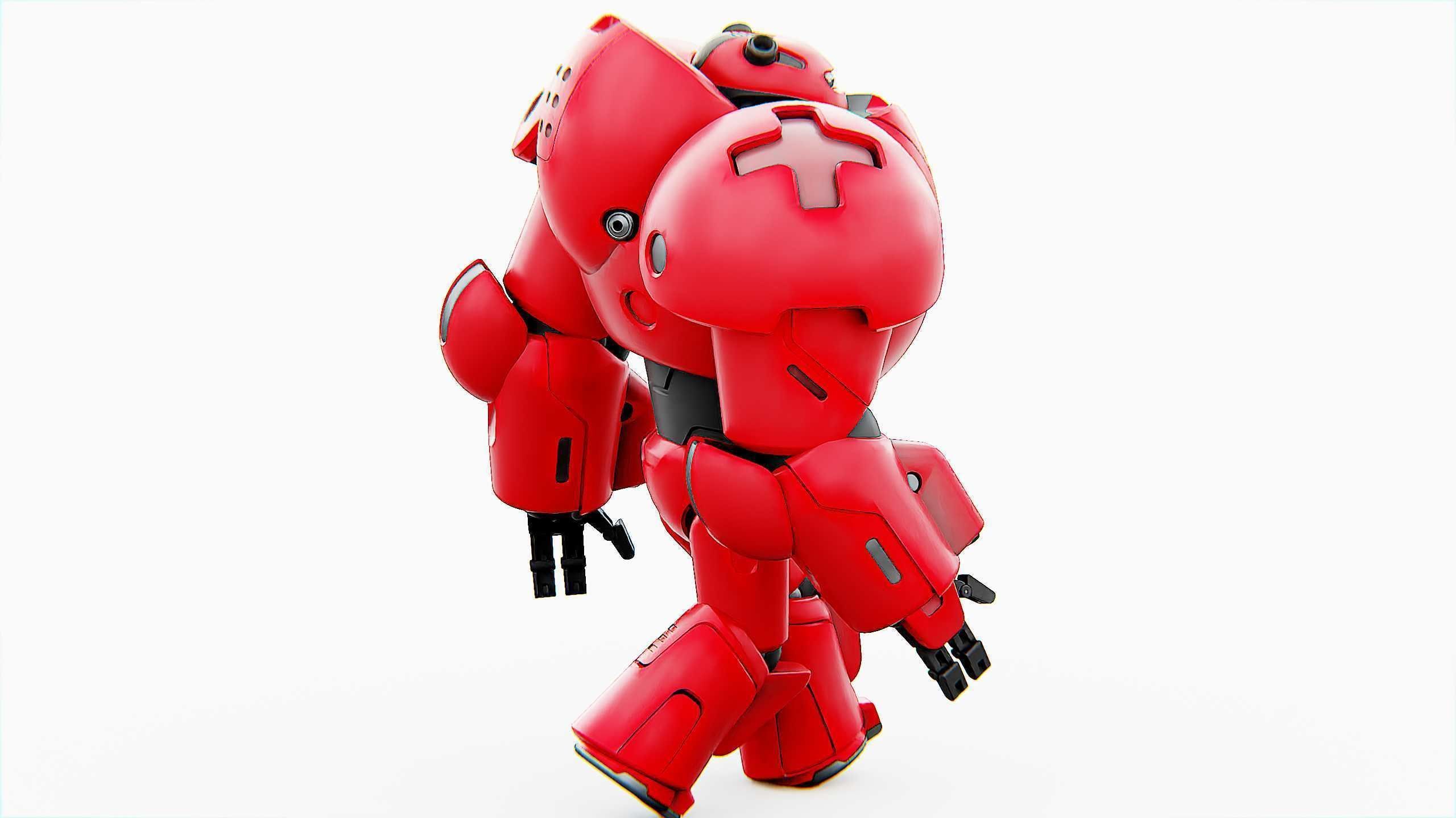 COMBAT DROID M-5000 Rigged for Unreal Engine - Unity - MIXAMO 3D model_19