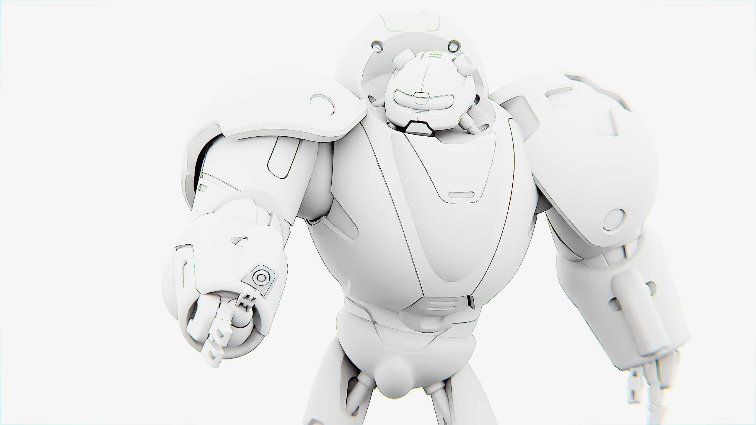 COMBAT DROID M-5000 Rigged for Unreal Engine - Unity - MIXAMO 3D model_34