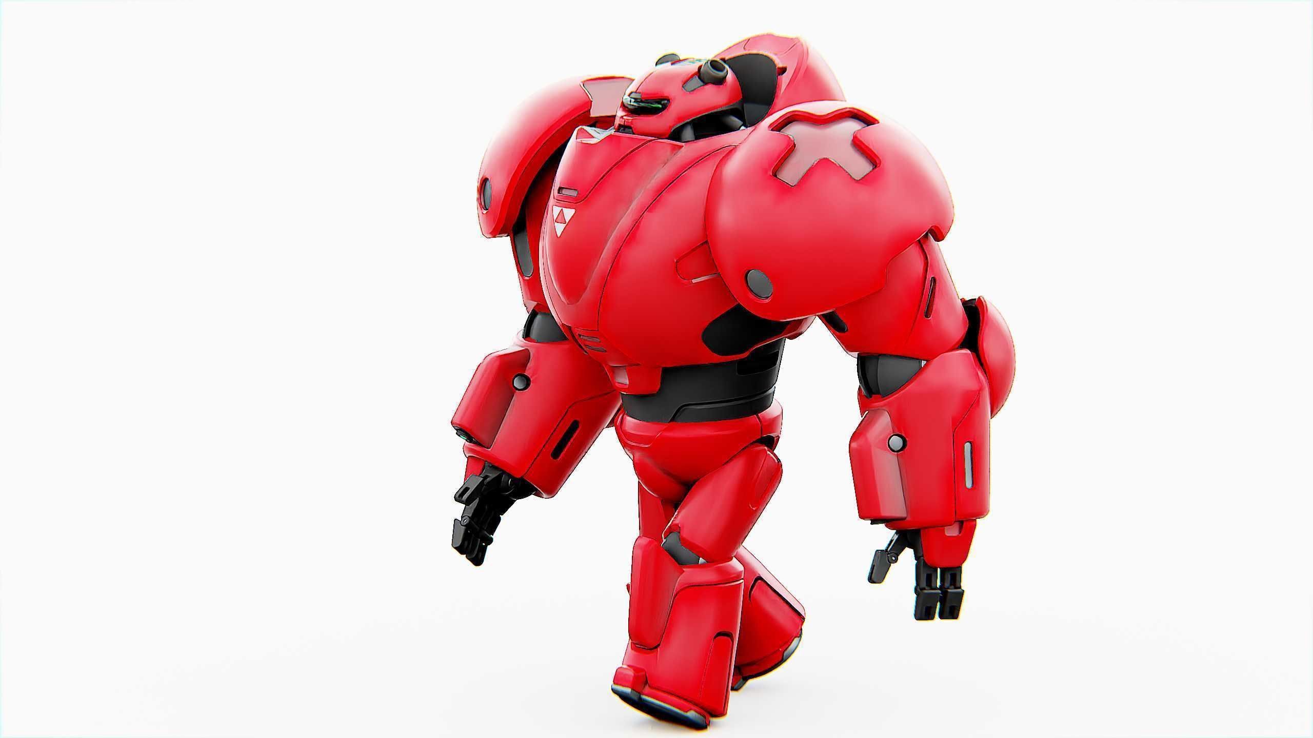 COMBAT DROID M-5000 Rigged for Unreal Engine - Unity - MIXAMO 3D model_8