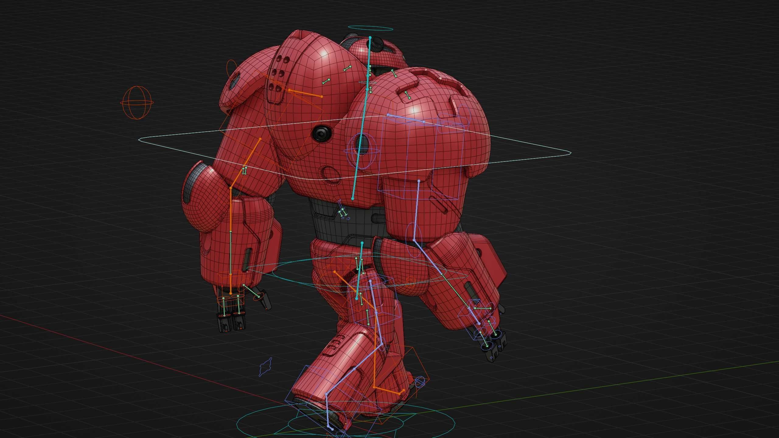 COMBAT DROID M-5000 Rigged for Unreal Engine - Unity - MIXAMO 3D model_38