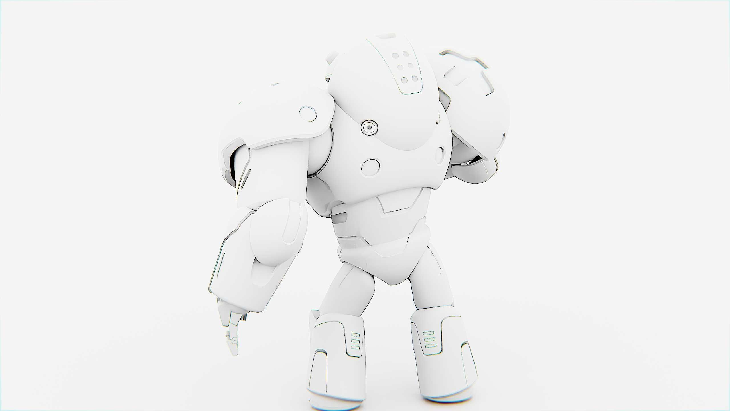 COMBAT DROID M-5000 Rigged for Unreal Engine - Unity - MIXAMO 3D model_35