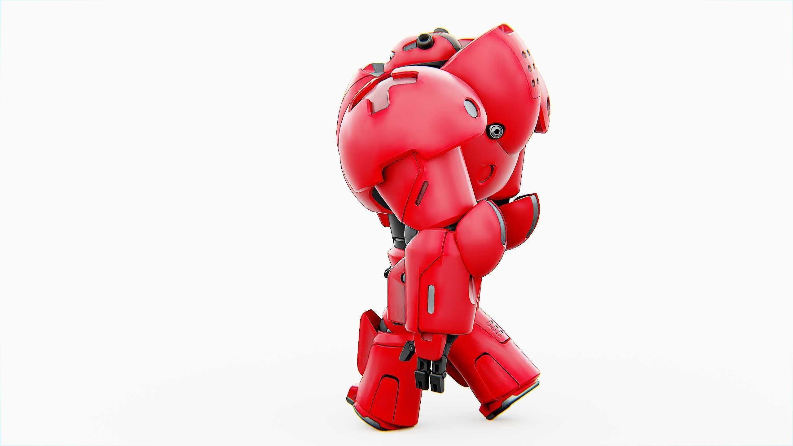 COMBAT DROID M-5000 Rigged for Unreal Engine - Unity - MIXAMO 3D model_11