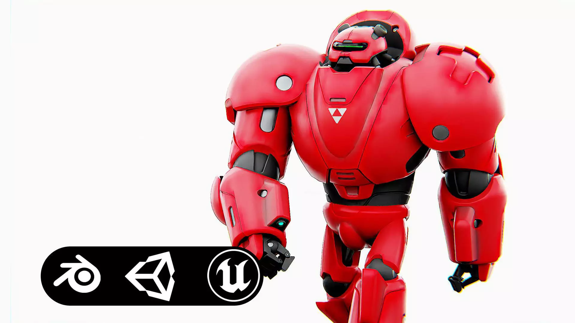 COMBAT DROID M-5000 Rigged for Unreal Engine - Unity - MIXAMO 3D model_0