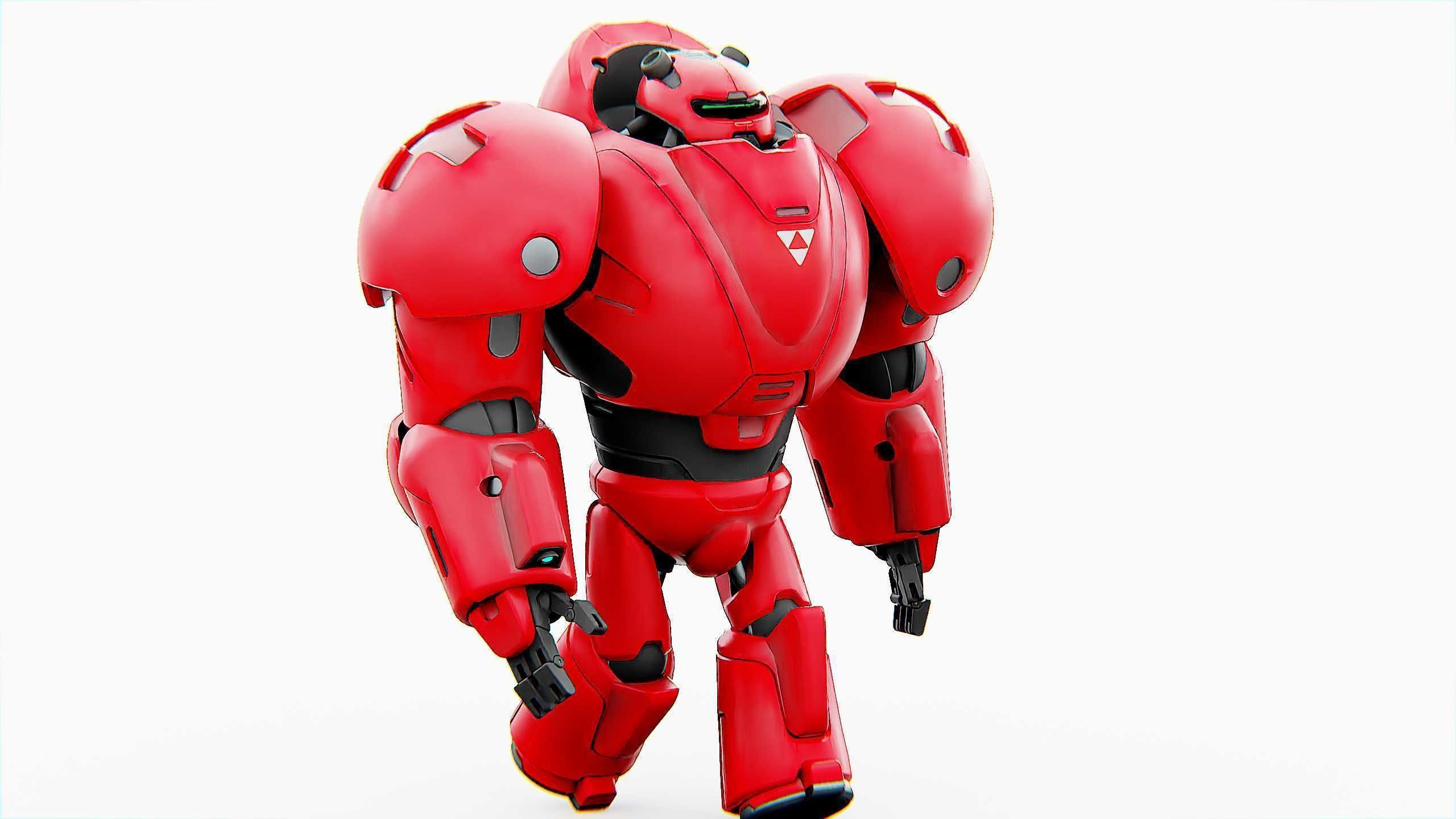 COMBAT DROID M-5000 Rigged for Unreal Engine - Unity - MIXAMO 3D model_22
