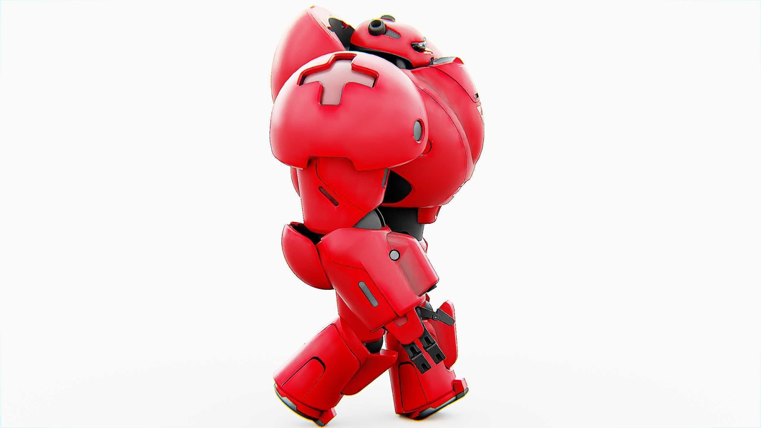 COMBAT DROID M-5000 Rigged for Unreal Engine - Unity - MIXAMO 3D model_20