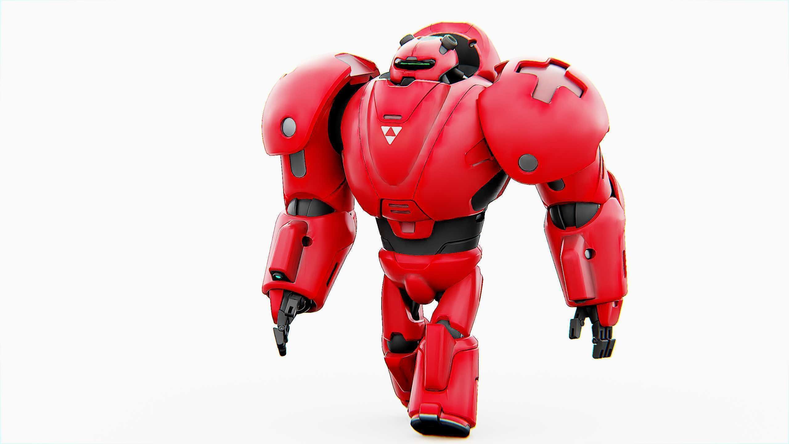 COMBAT DROID M-5000 Rigged for Unreal Engine - Unity - MIXAMO 3D model_6