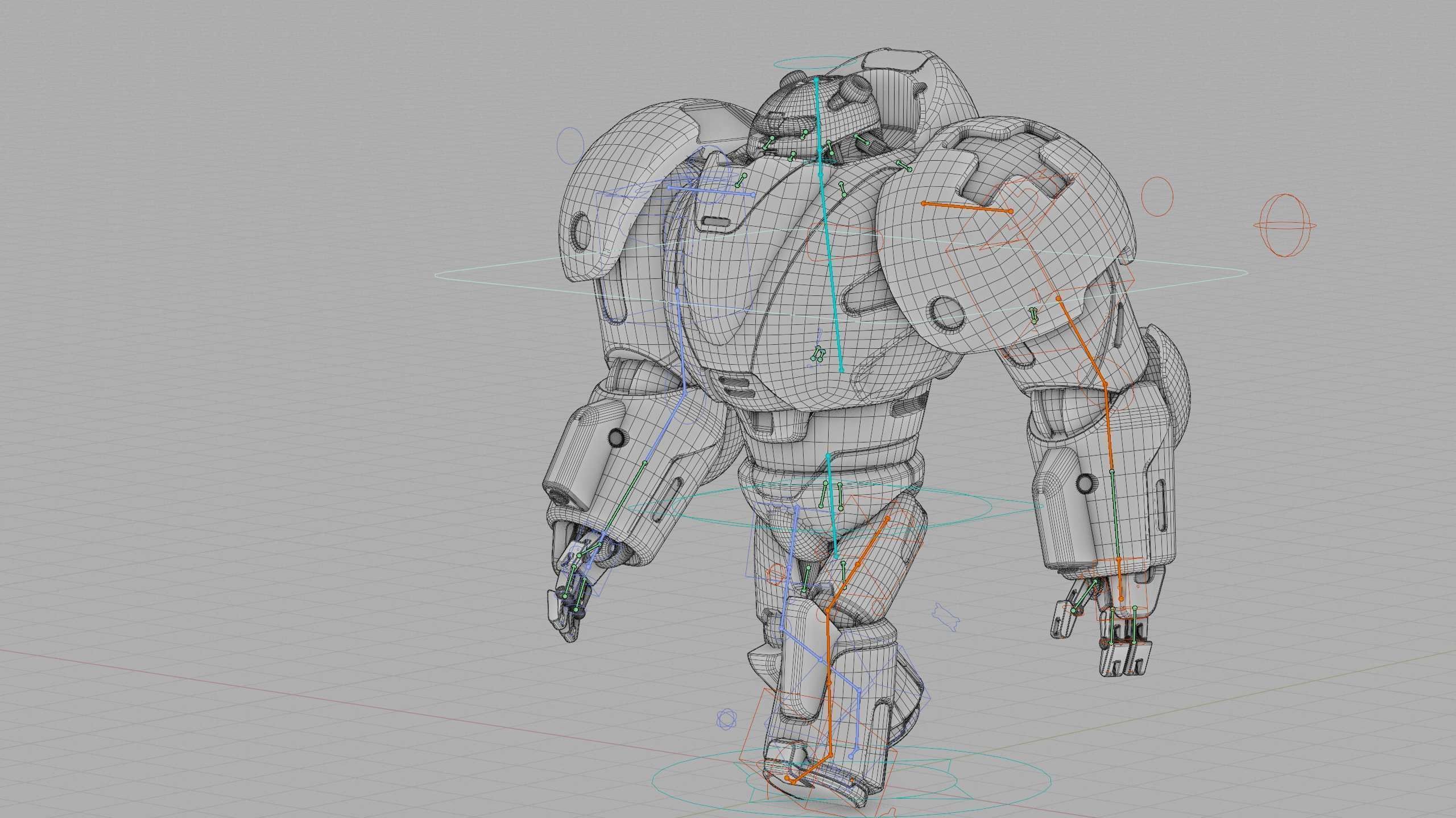 COMBAT DROID M-5000 Rigged for Unreal Engine - Unity - MIXAMO 3D model_40