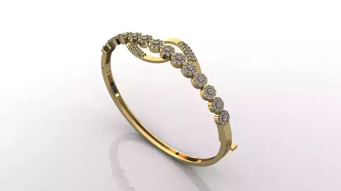 STL 3DM Diamond With Stone Womens Bracelets Women Bracelet