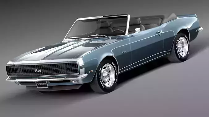 Chevrolet Camaro SS RS convertible CG 1967  3D model