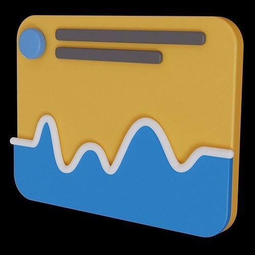 Animated Business Analytics 3D Models Icon No 17 3D model