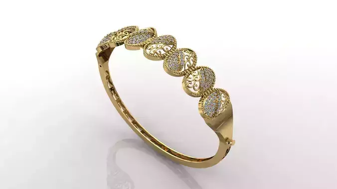 STL 3DM Diamond With Stone Womens Bracelets Women Bracelet