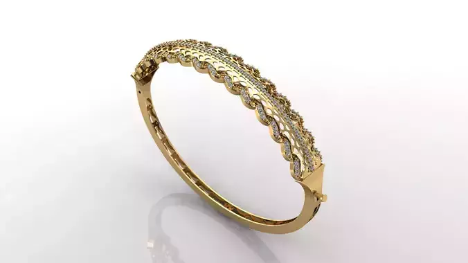 STL 3DM Diamond With Stone Womens Bracelets Women Bracelet