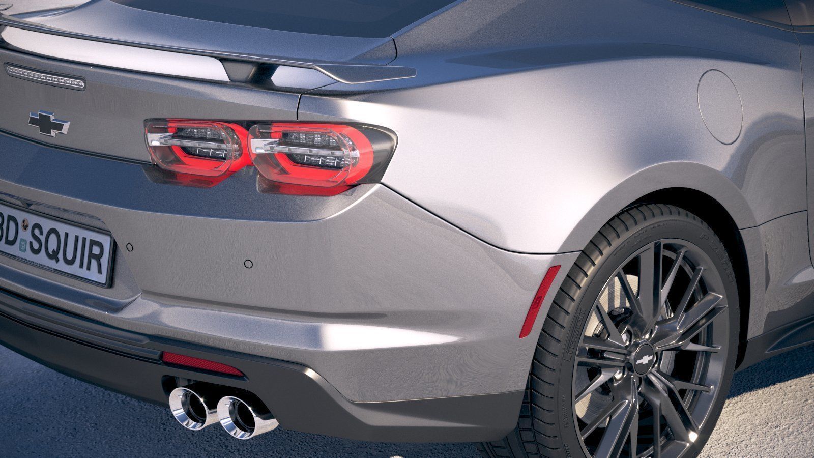 Chevrolet Camaro ZL1 CG 2019 3D model_3