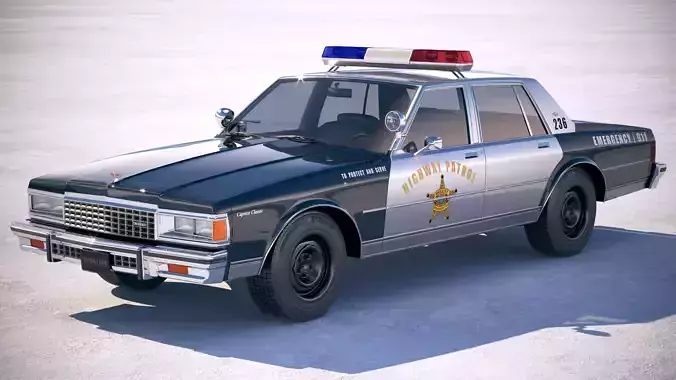 Chevrolet Caprice Police Car CG 1978 3D model