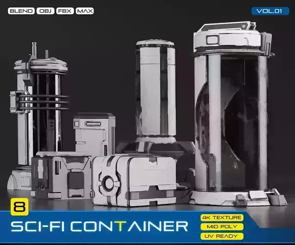SCI-FI CONTAINER  4K PBR