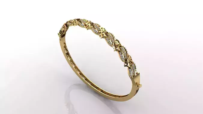 STL 3DM Diamond With Stone Womens Bracelets Women Bracelet