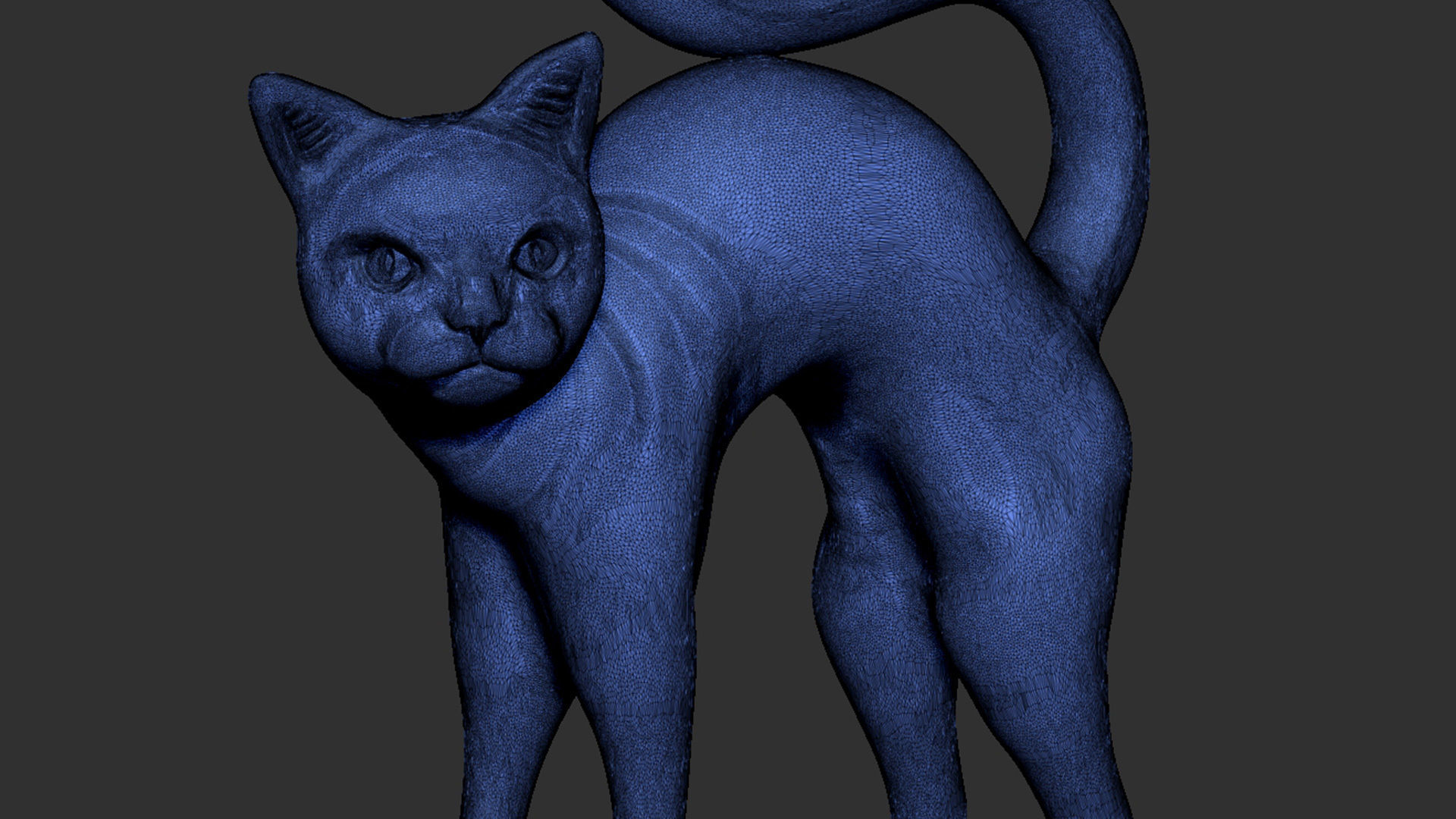 Cat Pendant 3D print model_12