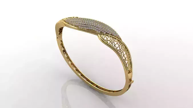 STL 3DM Diamond With Stone Womens Bracelets Women Bracelet