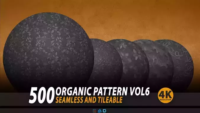 500 Organic Pattern Vol6 - Seamless And Tileable